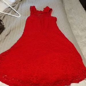 Red lace dress worn once